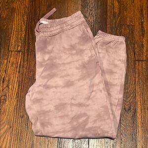 Dusty Pink tie dye Jogger with Pockets